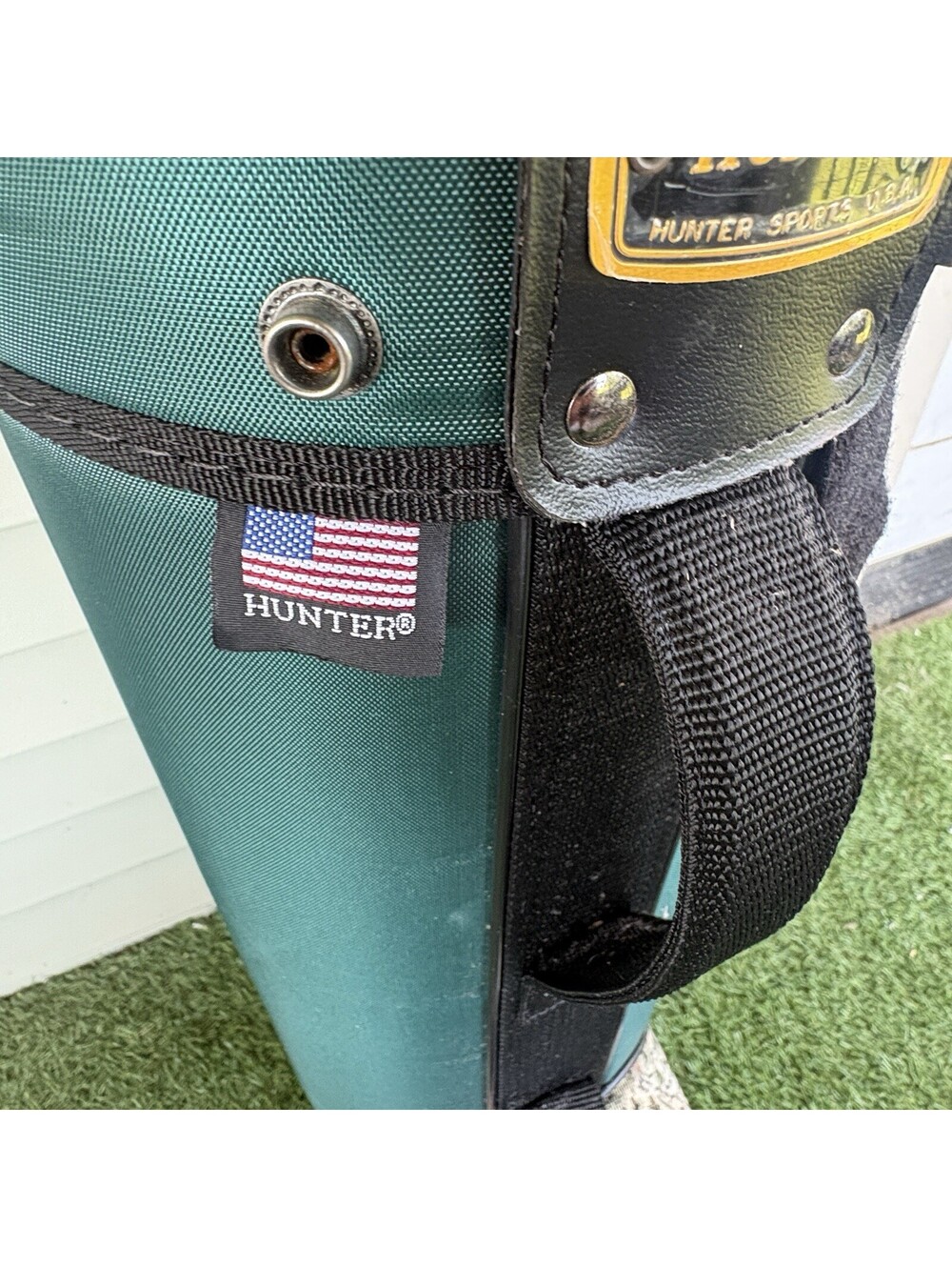 Vintage Hunter Sports USA Golf Bag Floral Tapestry 3-Way Carry – Made in USA - Picture 6 of 13